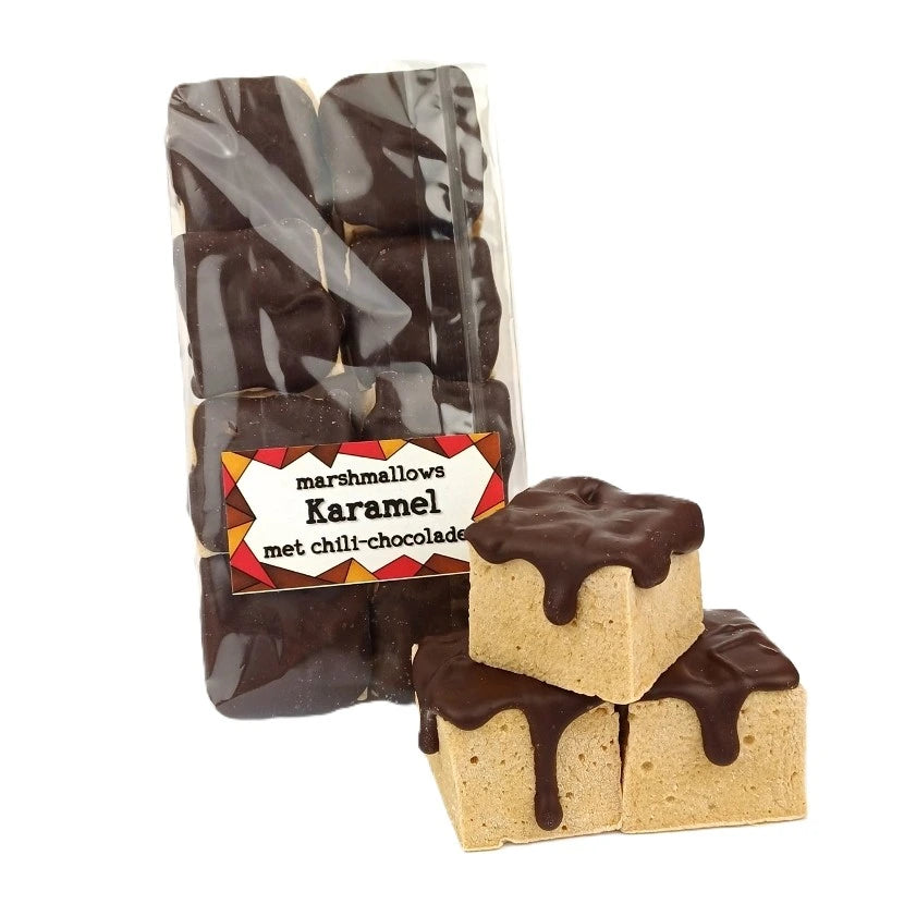 Marshmallows Karamel met Chilichocolade
