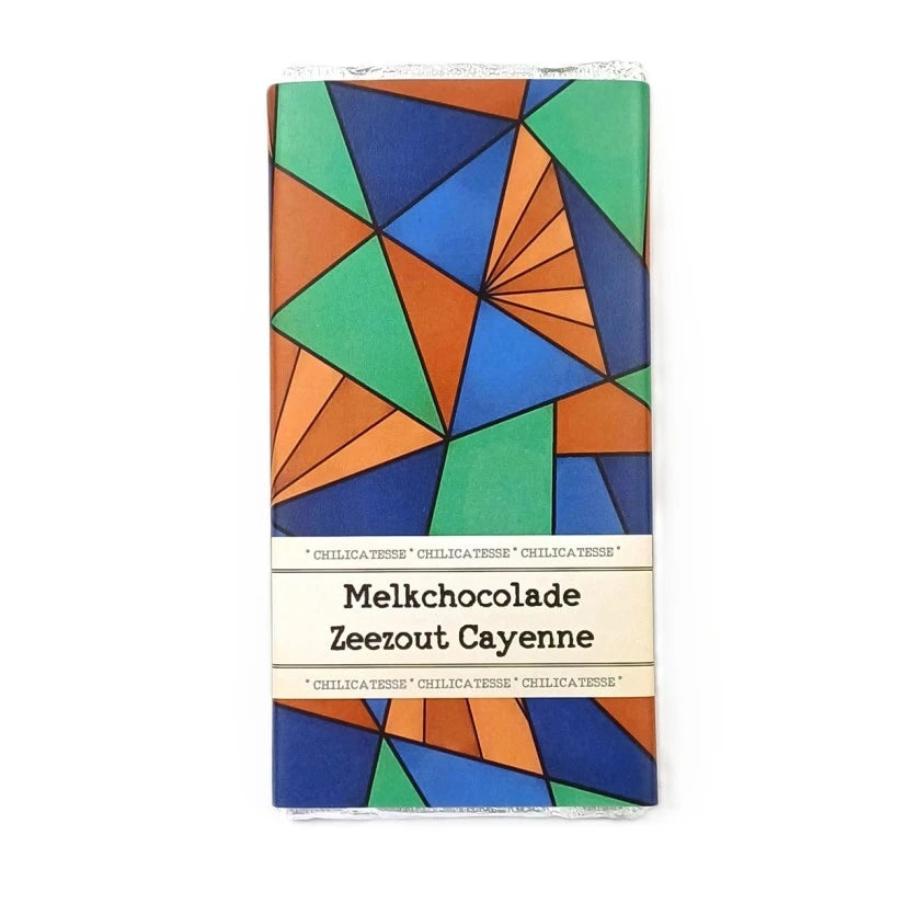 Chocoladereep Melk-Cayenne-Zeezout