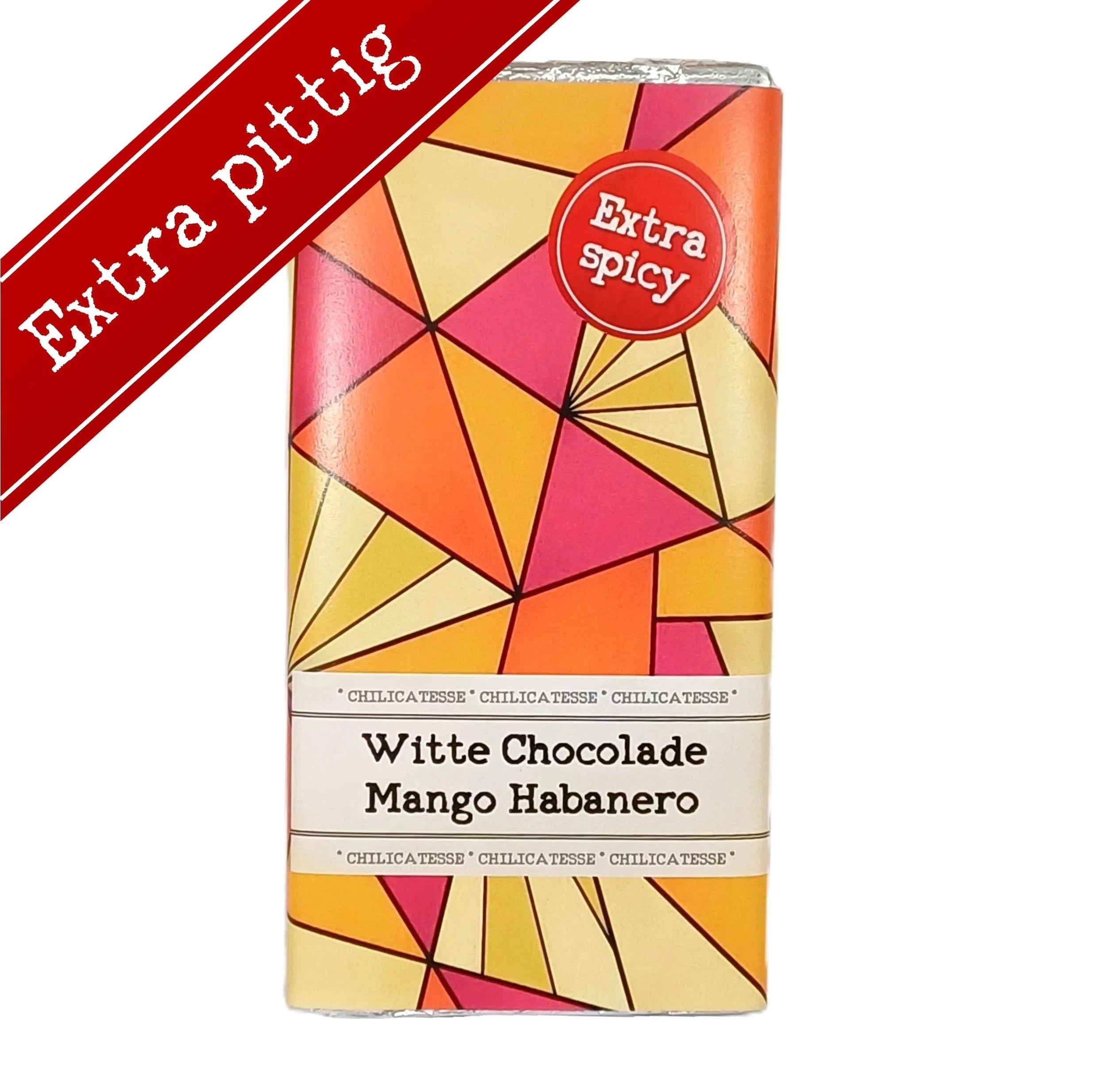 Chocoladereep Wit-Mango-Habanero - Extra pittig